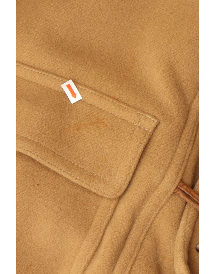 VINTAGE Duffle Coat à capuche pour homme IT 52 XL Laine Beige