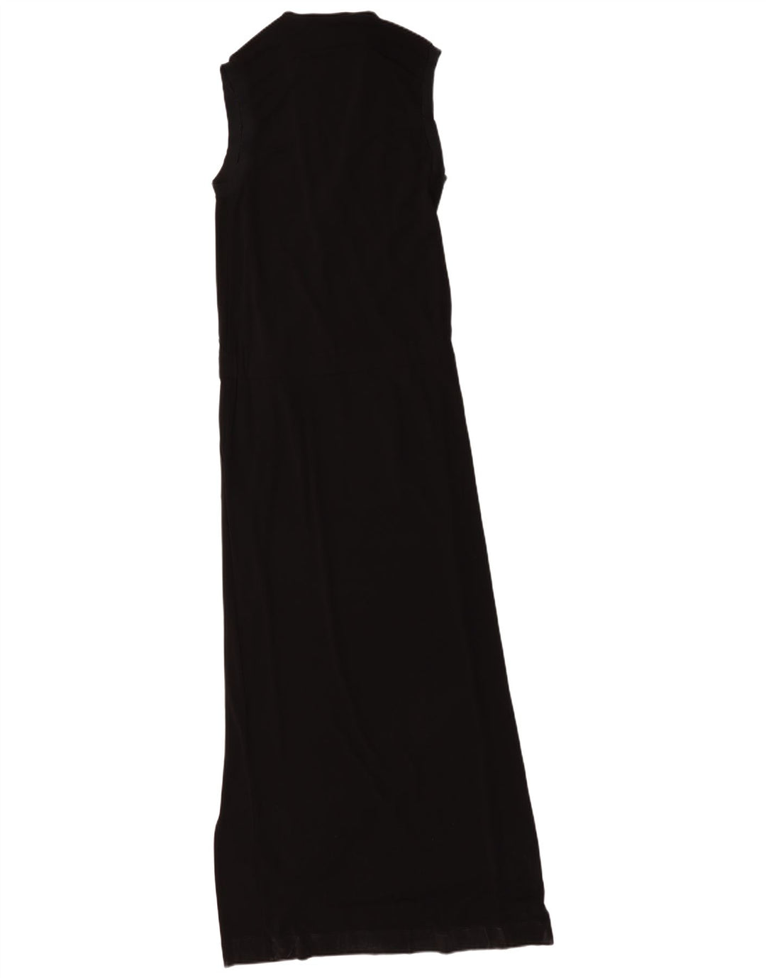 Seventy Femme Robe Longue Sans Manches IT 46 Large Noir Viscose