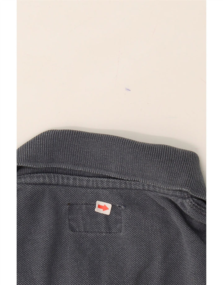 CALVIN KLEIN Mens Khakis Polo Shirt XL Grey Cotton Vintage Calvin Klein and Second-Hand Calvin Klein from Messina Hembry 