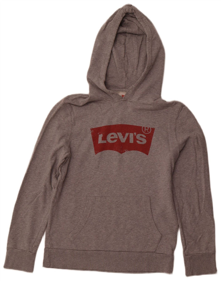 Levi's Pull à Capuche Graphic Homme Petit Gris Coton