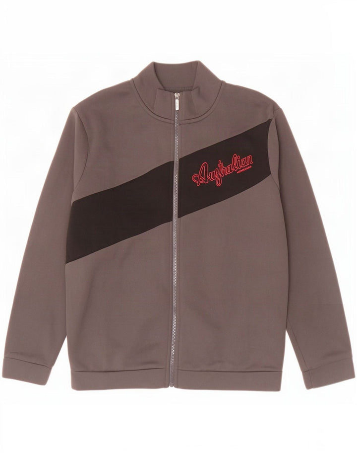AUSTRALIAN L'ALPINA Veste de survêtement pour homme Taille L Gris Colorblock