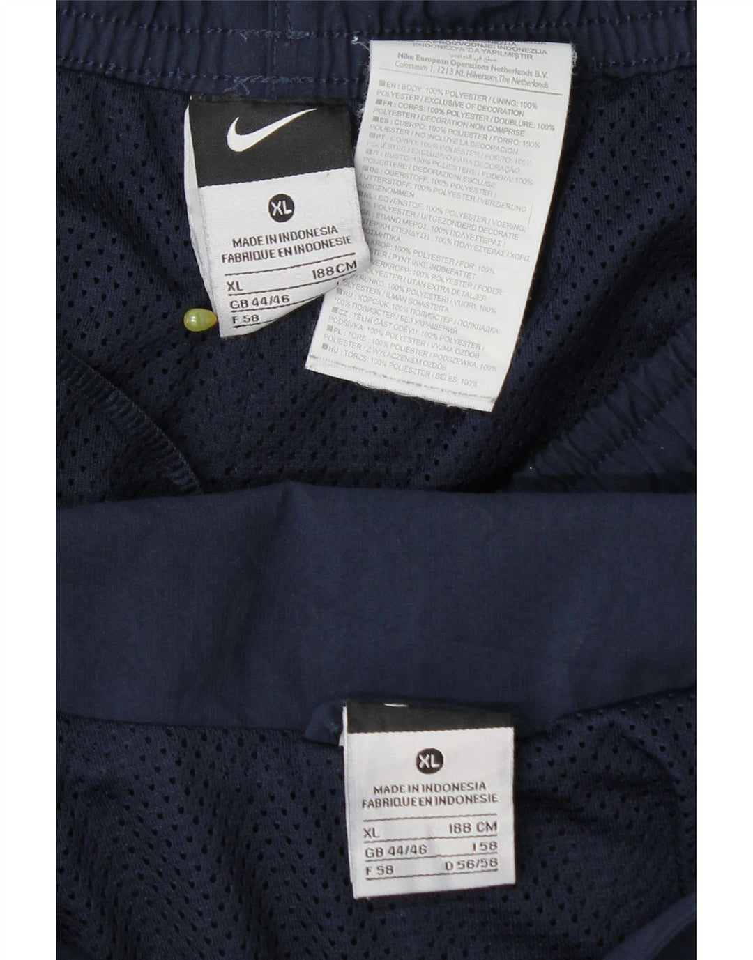 Nike Survêtement complet pour homme UK 44/46 XL Bleu marine Colorblock Polyester