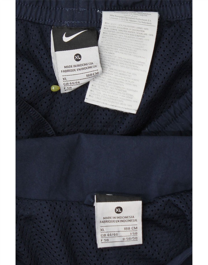 Nike Survêtement complet pour homme UK 44/46 XL Bleu marine Colorblock Polyester