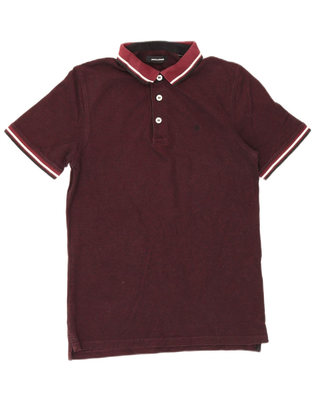 JACK & JONES Polo Homme Bordeaux Moyen Coton