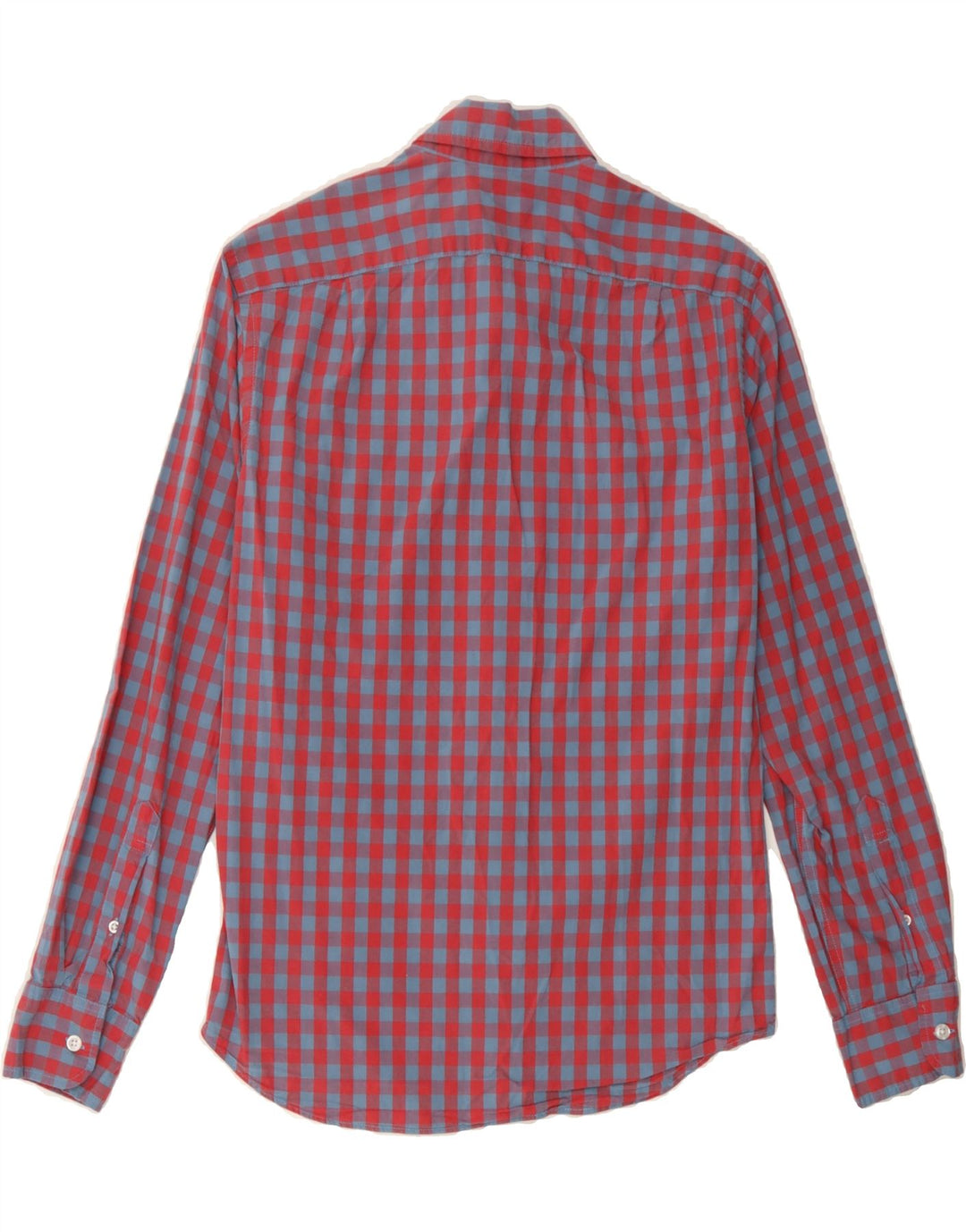 J. CREW Mens Slim Shirt Small Red Gingham Vintage J. Crew and Second-Hand J. Crew from Messina Hembry 