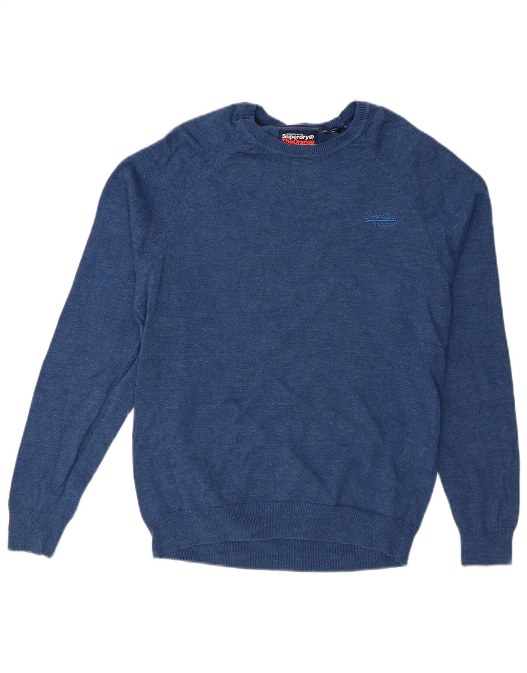 SUPERDRY Pull Col Bateau Homme Bleu Moyen Coton