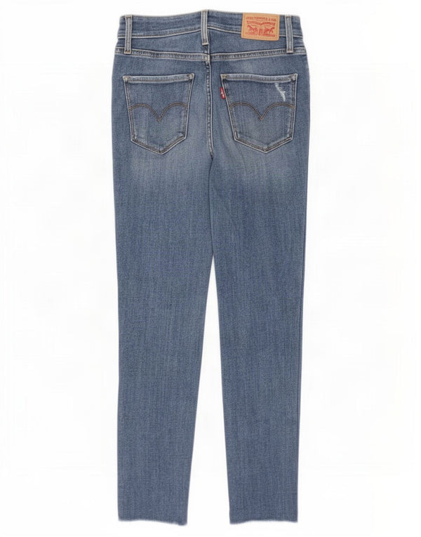 Levi's Jean Skinny 721 Vieilli Femme W27 L26 Bleu Coton