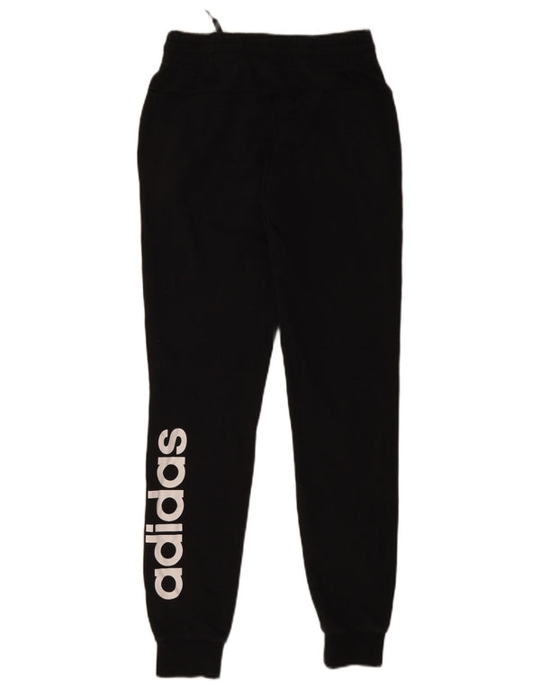 Adidas Pantalon de survêtement graphique pour femme Joggers UK 4/6 XS Noir Coton
