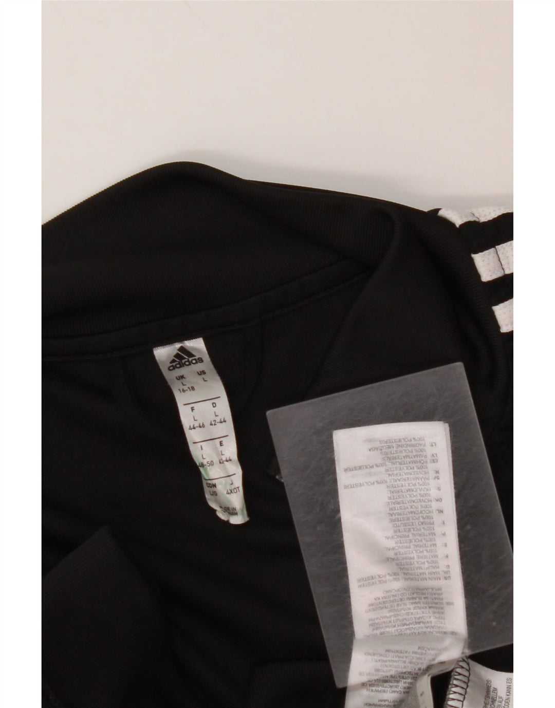 ADIDAS Veste de survêtement Climalite pour femme UK 16/18 Large Noir