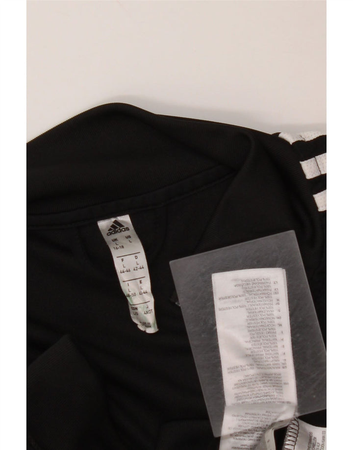 ADIDAS Veste de survêtement Climalite pour femme UK 16/18 Large Noir