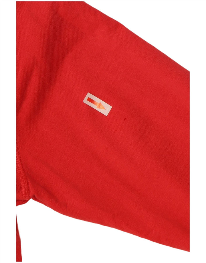 Converse Pull à capuche zippé pour femme UK 18 XL Rouge Polyester