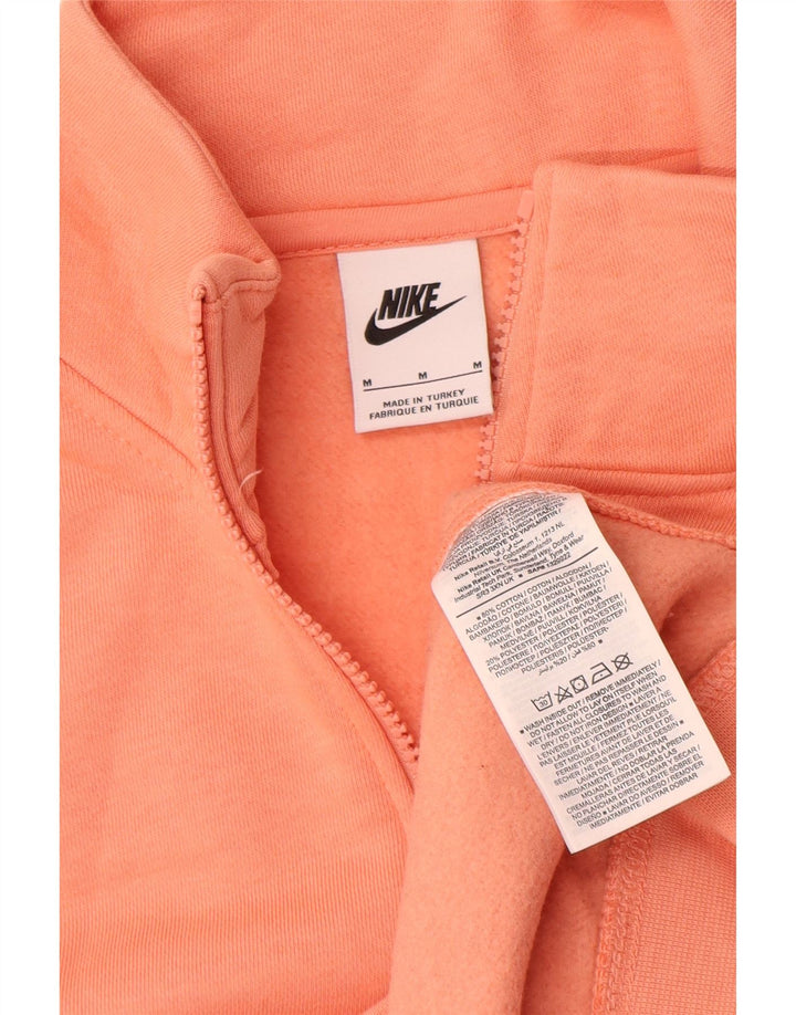 Nike Sweat-shirt à col zippé en coton orange moyen pour homme