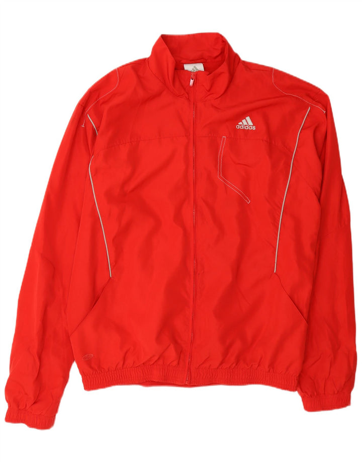 Adidas Veste de survêtement pour femme UK 16 Large Rouge Polyester