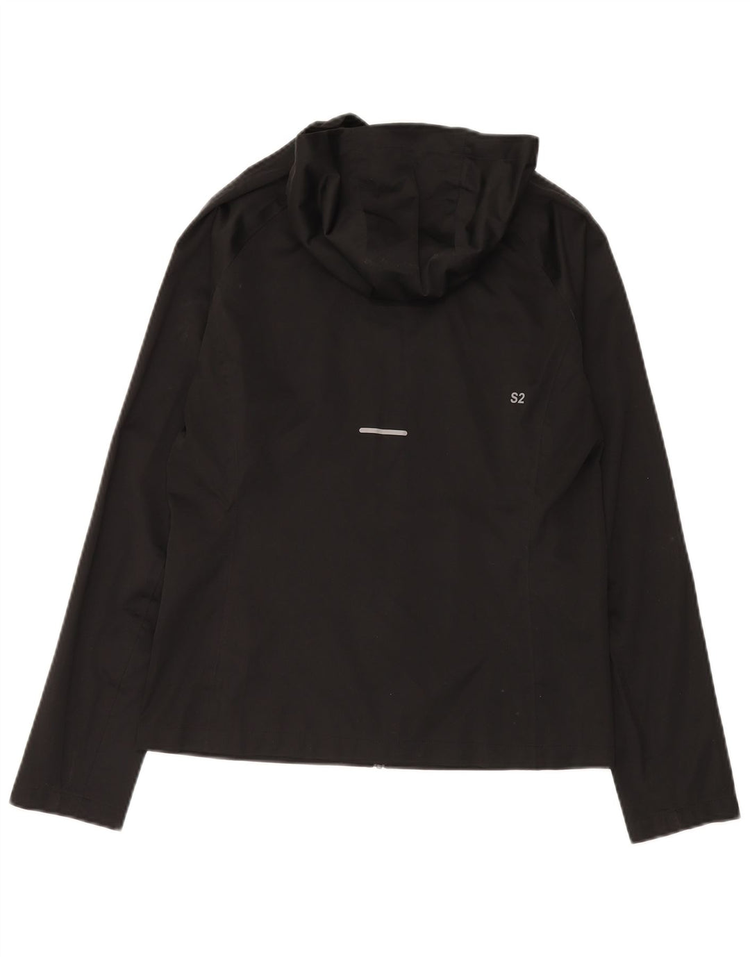 Asics Veste de survêtement à capuche pour femme UK 14 Medium Noir Polyester