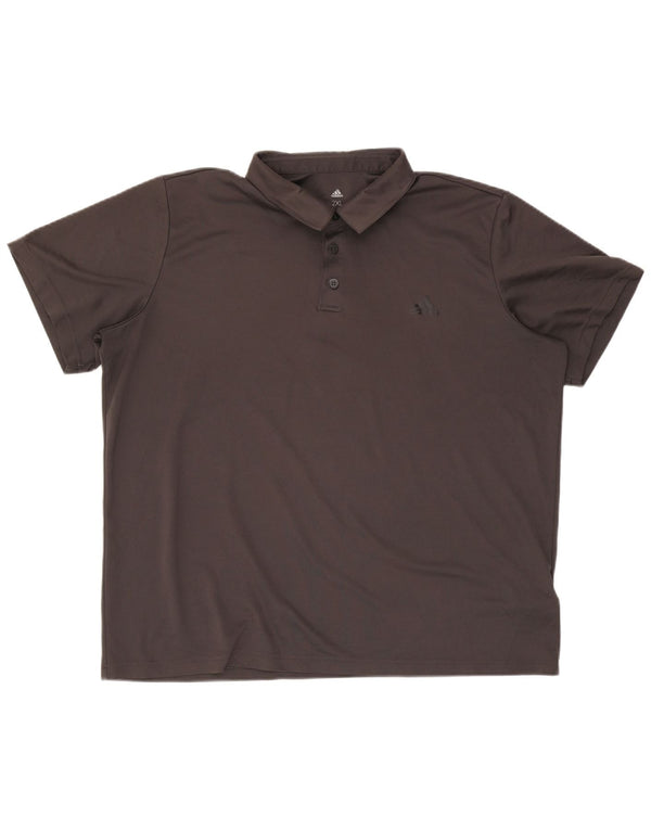 Adidas Polo Climalite pour homme 2XL Gris Polyester