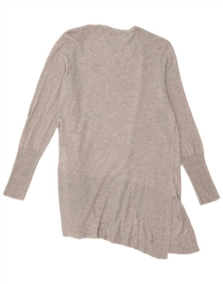 Marks & Spencer Pull cardigan ouvert long pour femme UK 14 Gris moyen