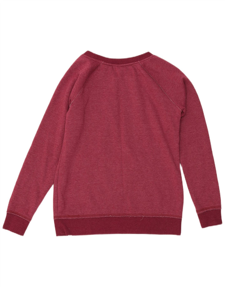 ANIMAL Sweat-shirt graphique pour femme UK 12 Polyester bordeaux moyen