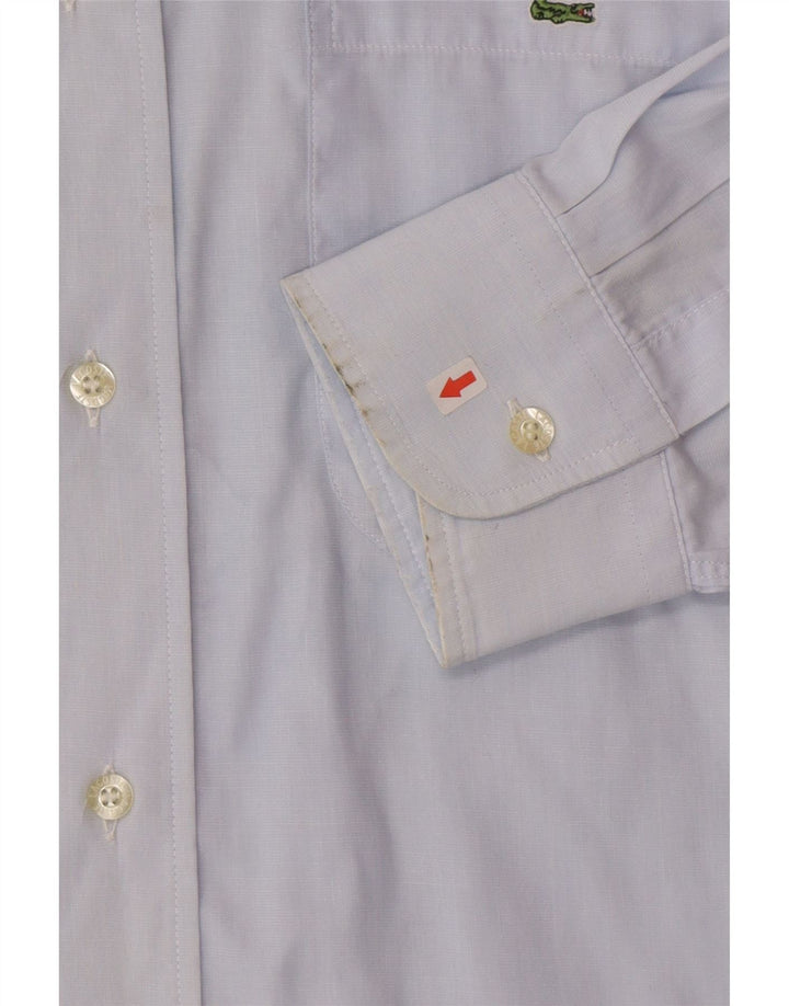 Lacoste Chemise Homme Taille 42 Grand Coton Bleu