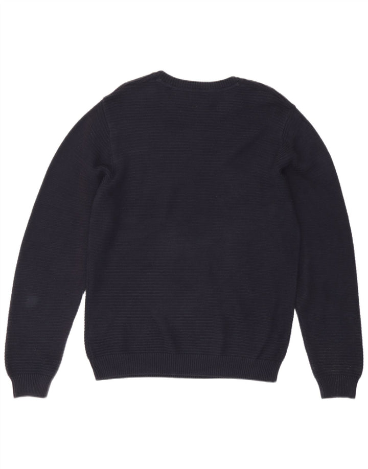 Marks & Spencer Pull col rond homme bleu marine moyen coton