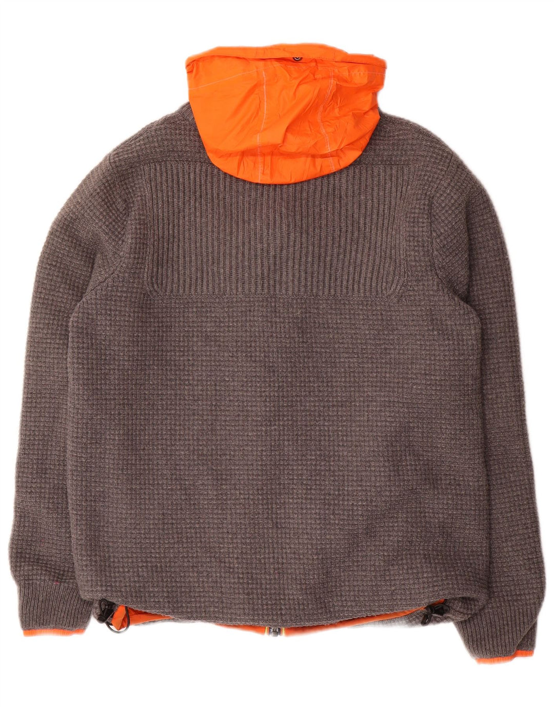 K-WAY Veste réversible à capuche pour homme UK 36 Small Gris Polyamide