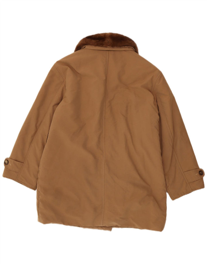 Marella Manteau surdimensionné à double boutonnage pour femme UK 12 Marron moyen Polyester