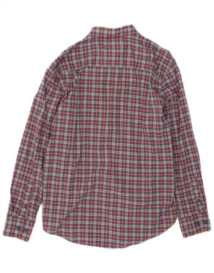 Nautica Chemise Homme Bleu Moyen Carreaux Coton