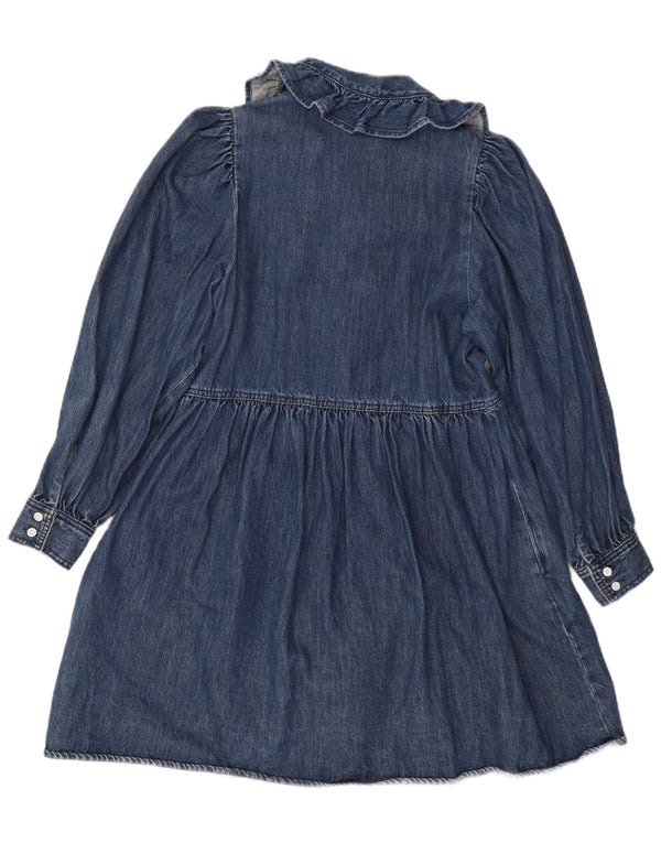 LEVI'S Robe en jean à manches longues pour femme UK 10 Petit Bleu Coton