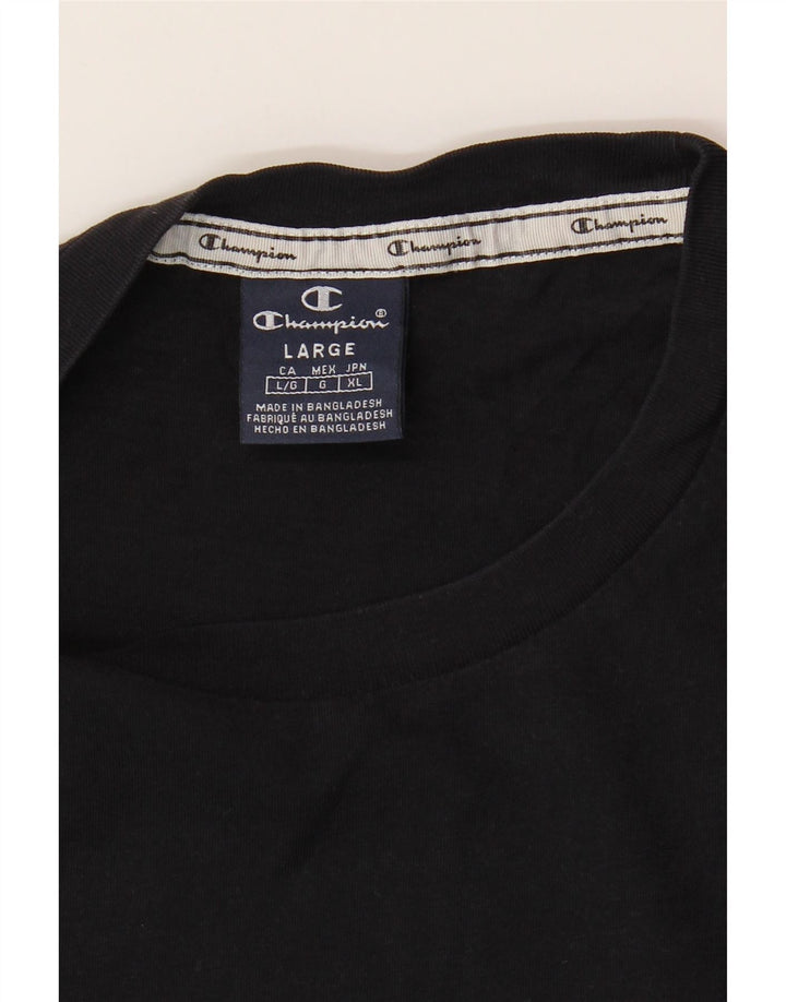 CHAMPION T-Shirt Graphique Homme Grand Noir