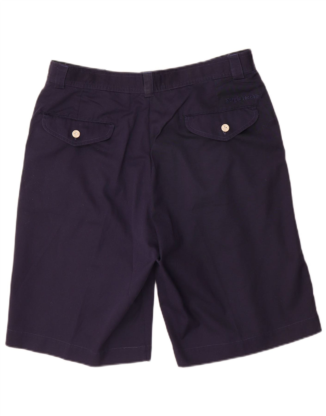 Sergio Tacchini Short Chino Pegged Homme IT 50 Large W32 Bleu Marine