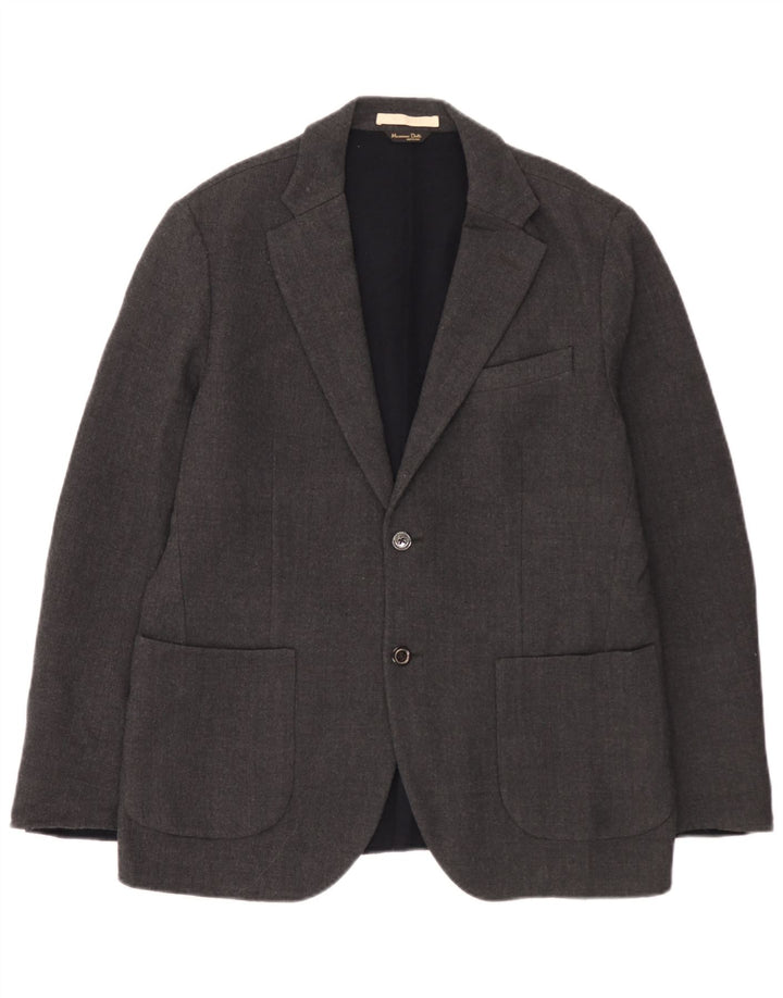 Massimo Dutti Veste Blazer 2 Boutons Homme EU 52 Large Gris