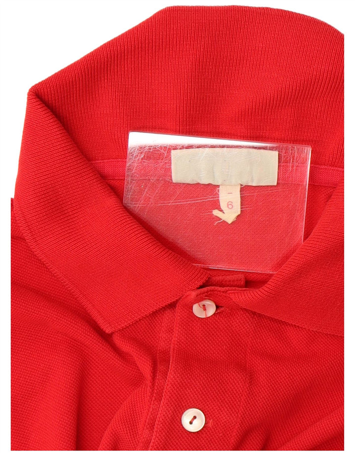 LACOSTE Polo Homme Taille 6 XL Rouge Coton