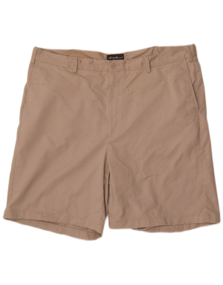 Eddie Bauer Short chino haut pour homme W44 2XL Coton beige