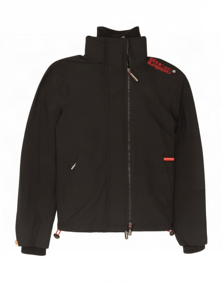 Superdry Veste de pluie The Windcheater Graphic pour homme UK 36 Small Noir Nylon