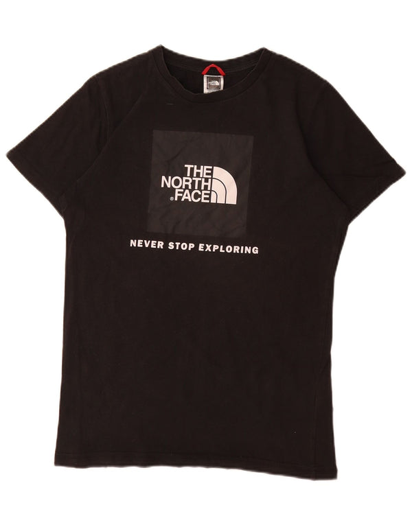 THE NORTH FACE T-Shirt Graphique Garçon 14-15 Ans XL Noir Coton