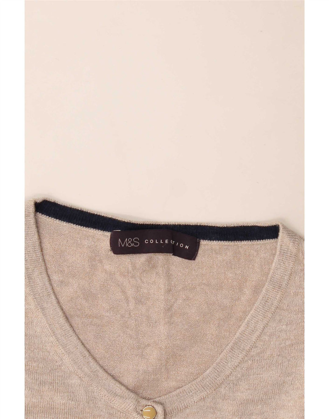 Marks & Spencer Pull Cardigan pour Femme UK 14 Gris Moyen