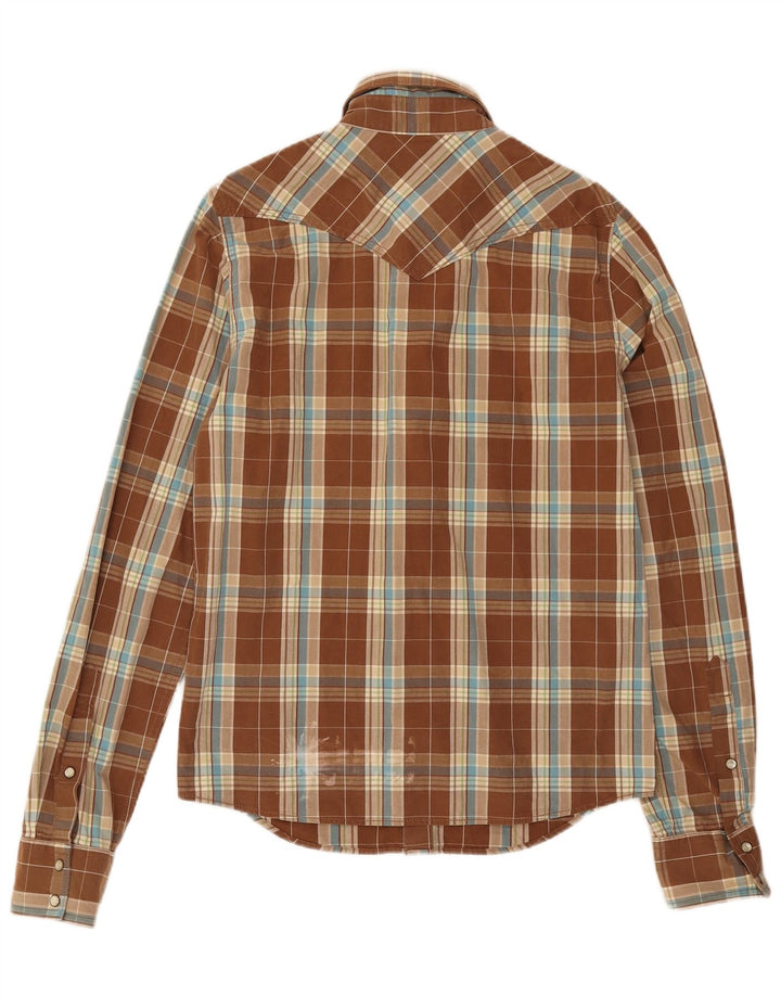 Hollister Chemise Homme Marron Moyen Check Cotton