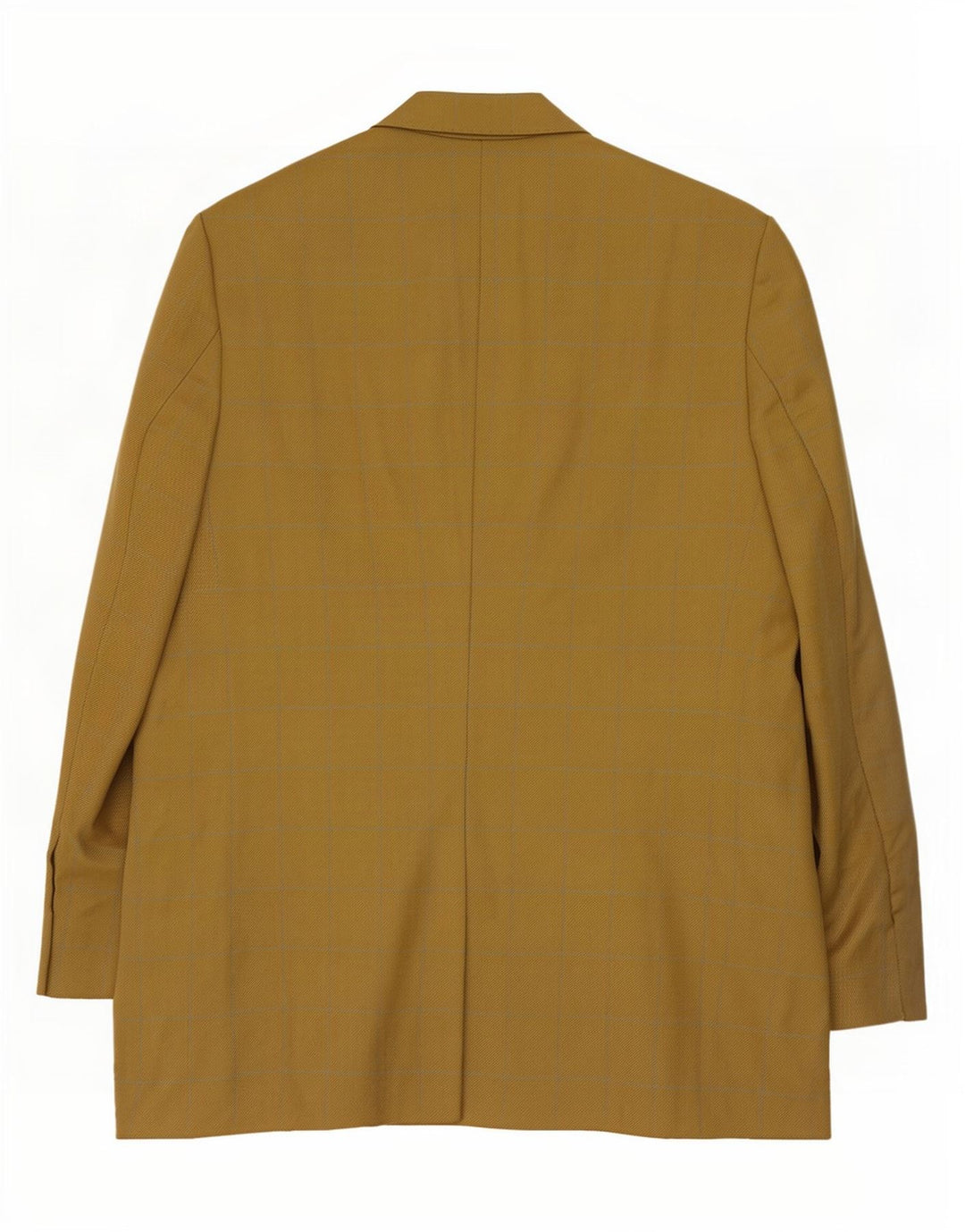 Marks & Spencer Veste blazer longue à 3 boutons pour homme UK 44 XL à carreaux dorés