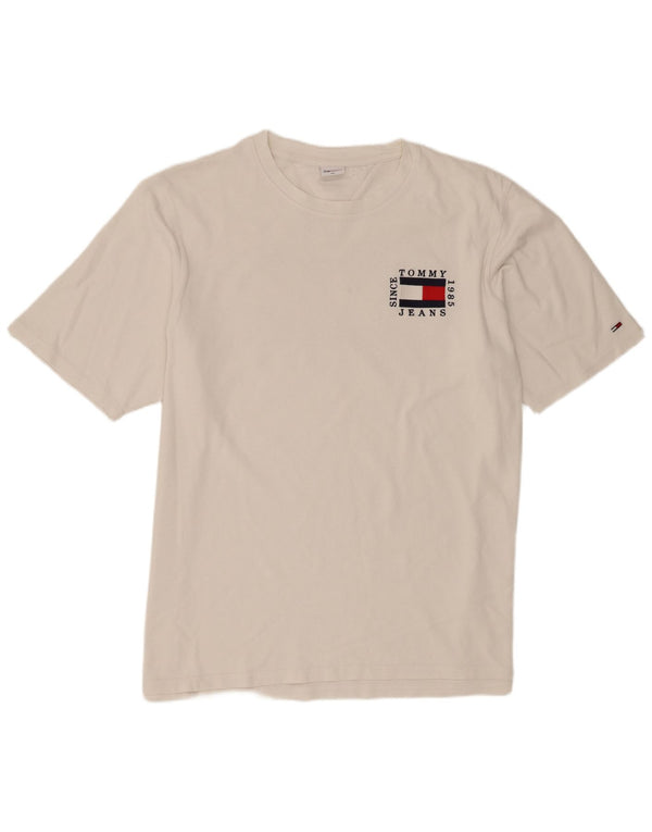 Tommy Hilfiger T-shirt graphique pour homme en coton blanc 3XL