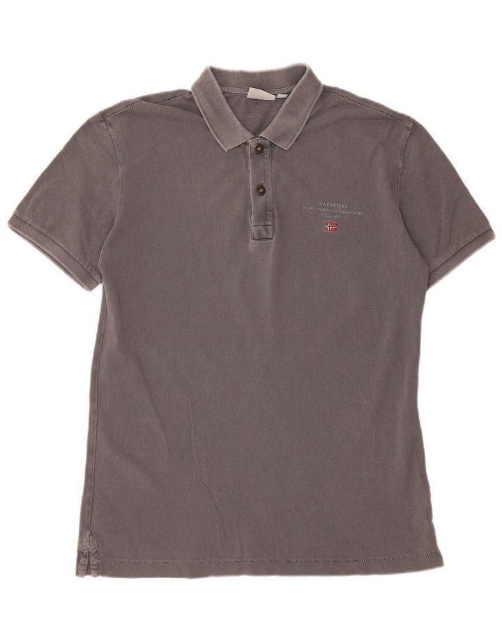 Napapijri Polo Homme Gris Moyen