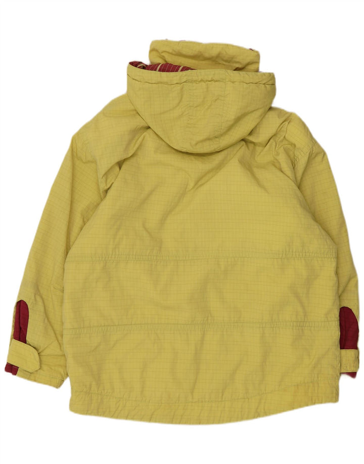 Ellesse Veste coupe-vent à capuche pour femme UK 12 Medium Yellow Colourblock