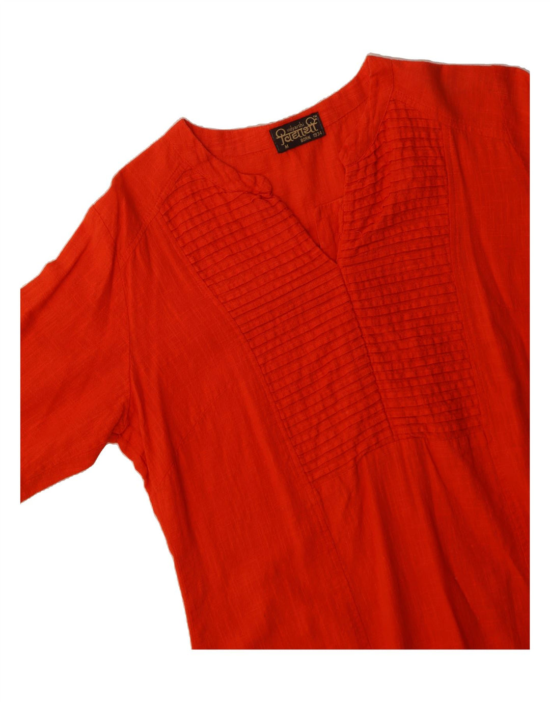 VINTAGE Womens 3/4 Sleeve Sheath Dress UK 14 Medium Red Vintage Vintage and Second-Hand Vintage from Messina Hembry 