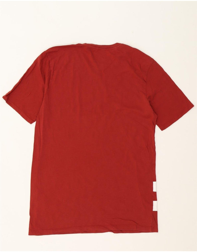 NIKE Mens Athletic Cut Graphic T-Shirt Top Medium Red Striped Cotton Vintage Nike and Second-Hand Nike from Messina Hembry 