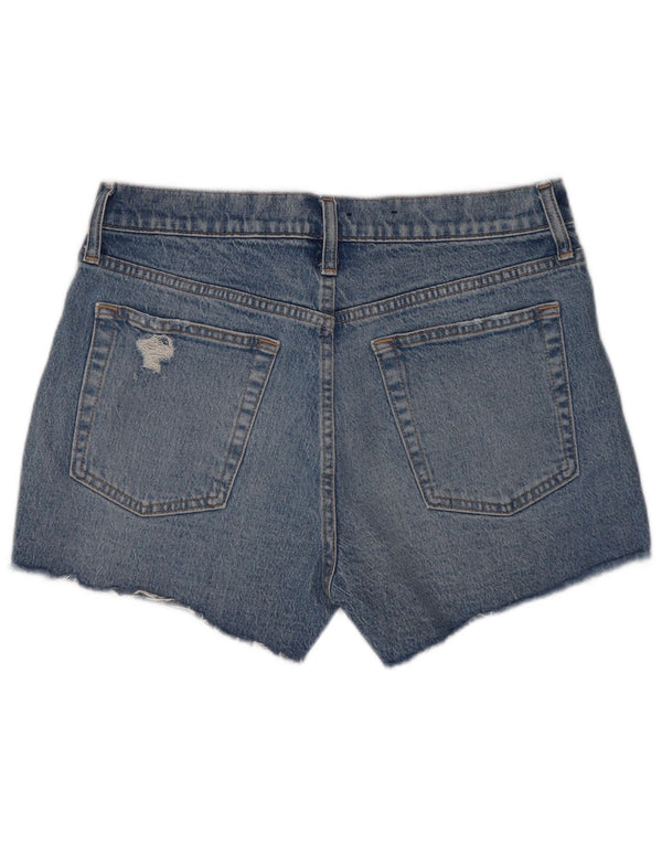 Gap Short En Jean Déchiré Femme W30 Coton Bleu Moyen