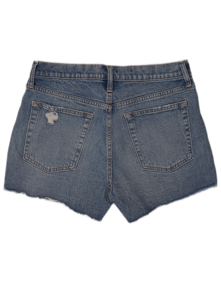 Gap Short En Jean Déchiré Femme W30 Coton Bleu Moyen