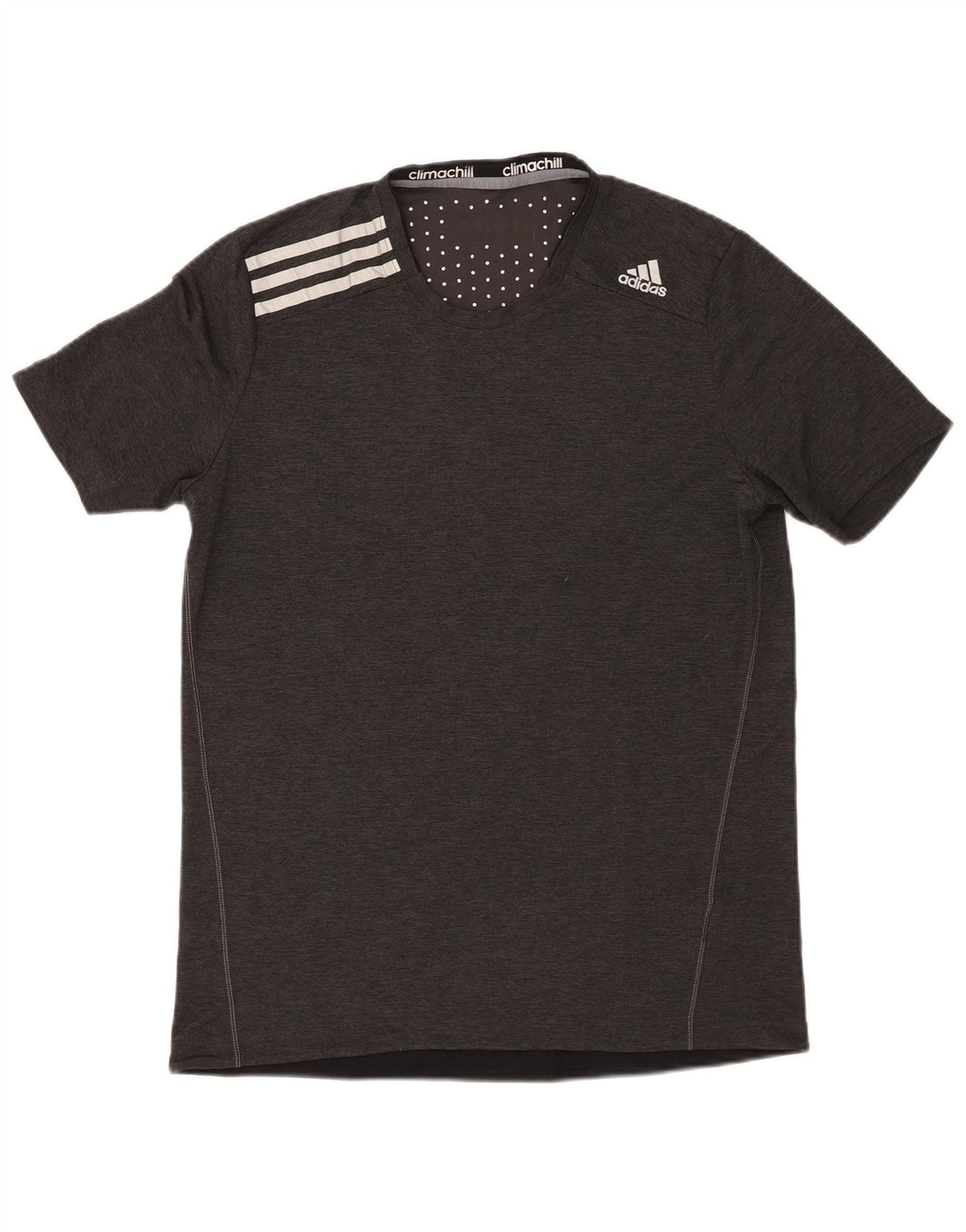 Adidas Homme Climachill T-Shirt Top Gris Moyen Polyester