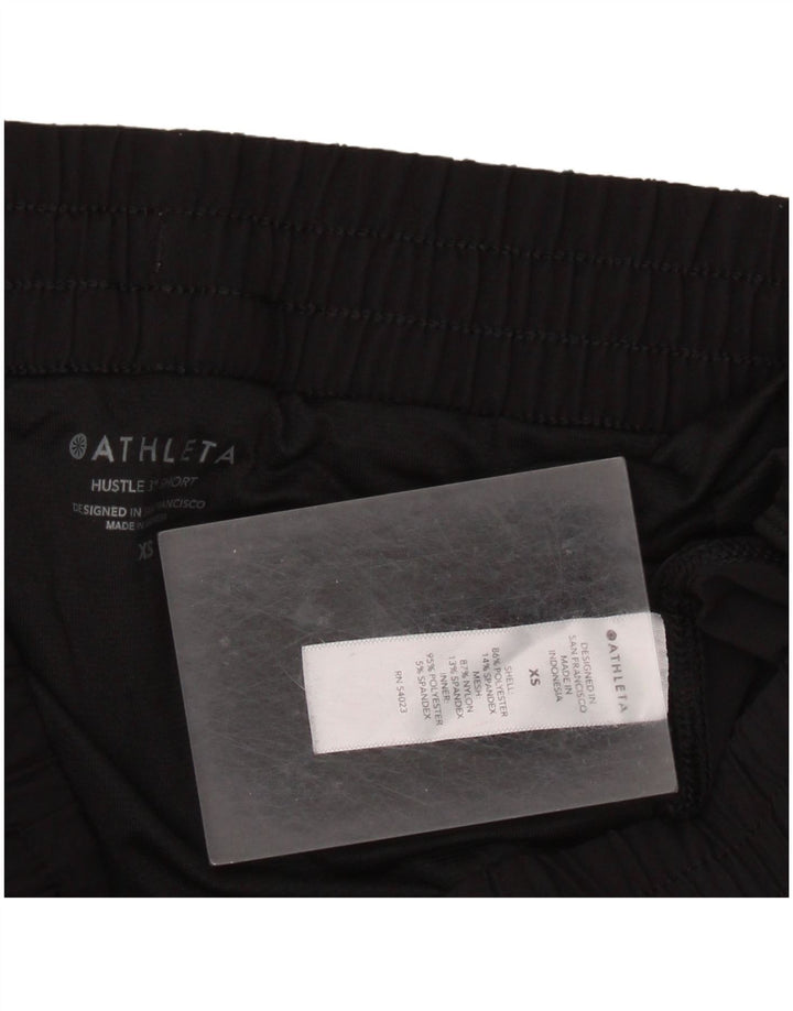 ATHLETA Short de sport pour femme UK 6 XS Noir Polyester
