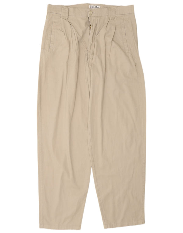 John F Gee Pantalon chino coupe ample pour homme EU 50 Large W34 L32 Gris