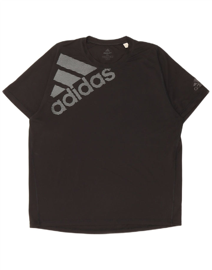 Adidas Hommes Climalite Graphic T-Shirt Top XL Noir Polyester