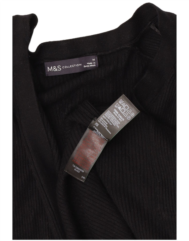 Marks & Spencer Pull cardigan ouvert surdimensionné pour femme UK 14 Noir moyen