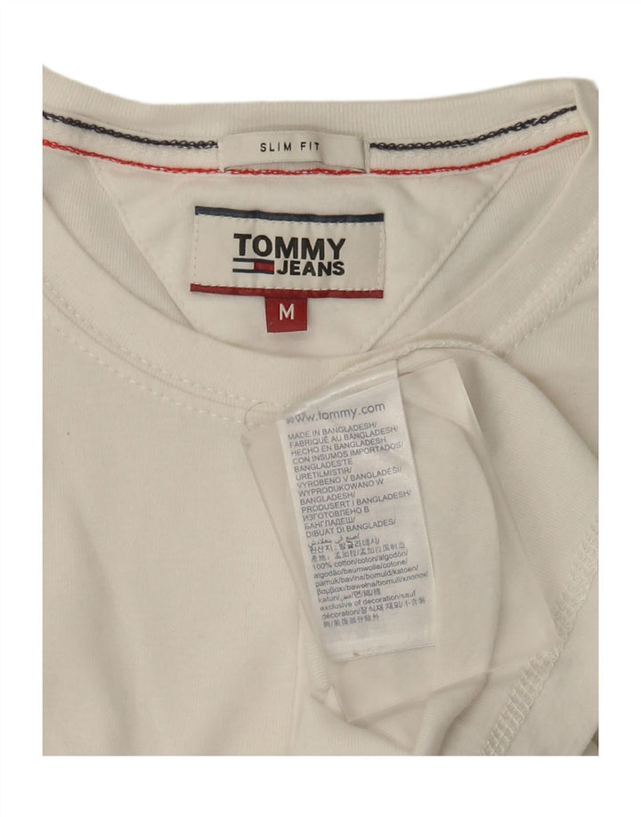 Tommy Hilfiger Haut ajusté à manches longues pour homme en coton blanc moyen